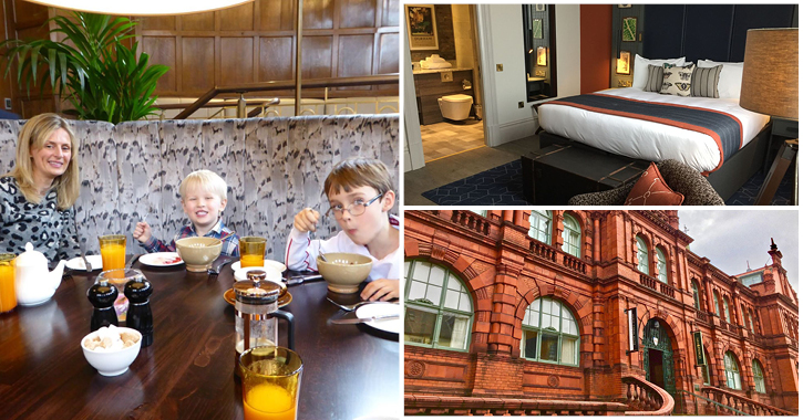 Travel loving family at Hotel Indigo